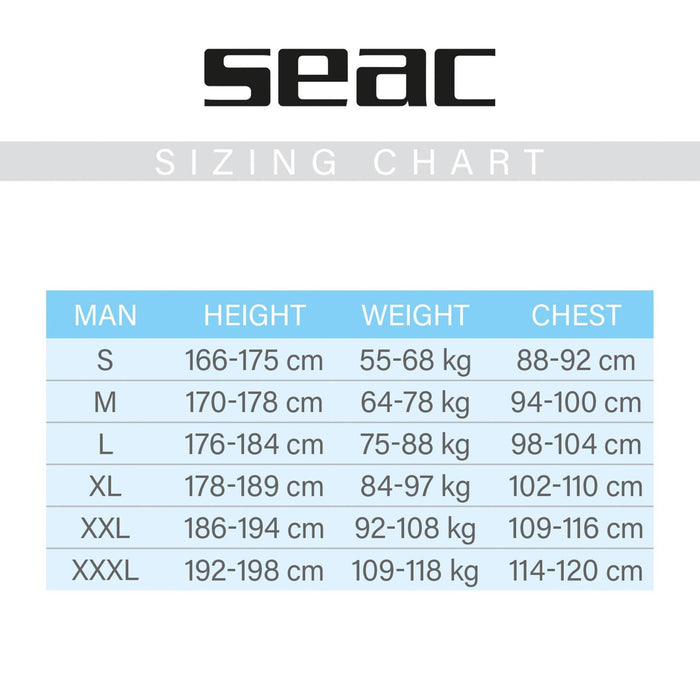 Neoprenanzug Black Shark Man 7mm Schwarz XL Seac 1-106-XL
