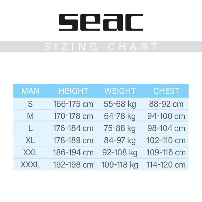 Neoprenanzug Black Shark Man 5mm Schwarz XXL Seac 1-107-XXL