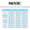 Neoprenanzug Space Man 5mm Groß M Seac 1-115-M GROSS