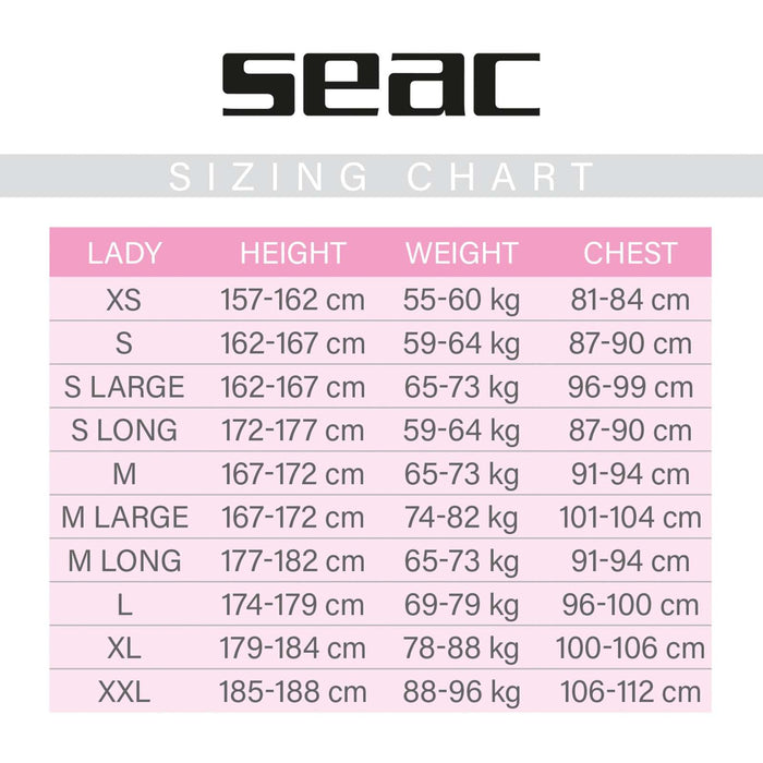 Neoprenanzug Space Frau 5mm L Seac 1-117-L