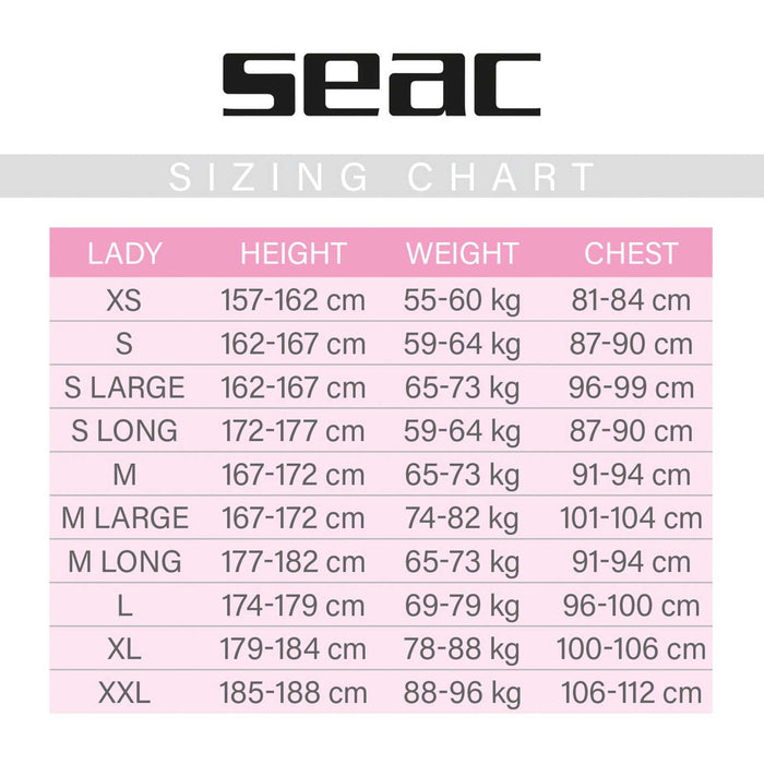 Neoprenanzug Space Frau 5mm S Seac 1-117-S
