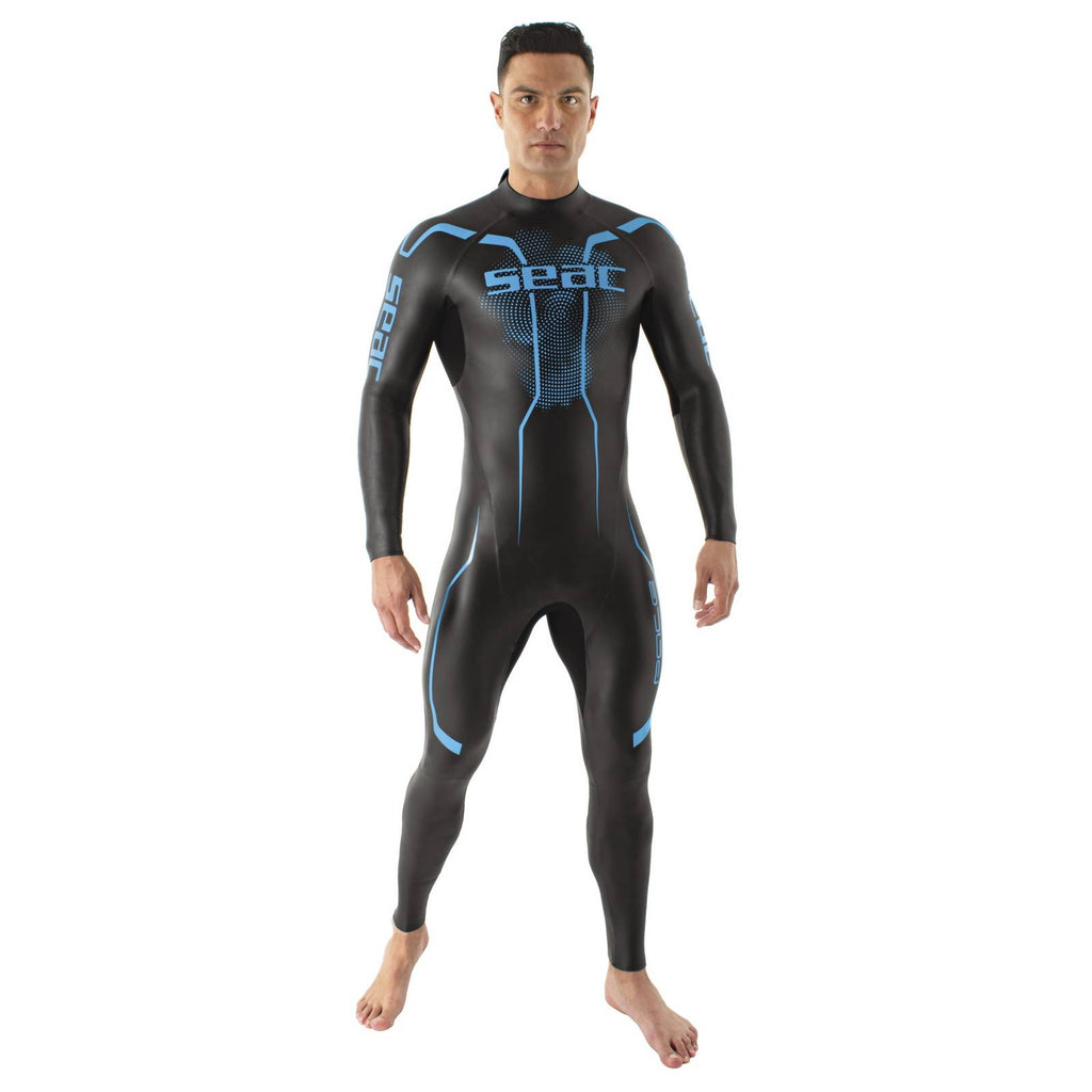 Neoprenanzug Pace Mann 2,5-3,5mm Schwarz-Blau S Seac 1-133-S