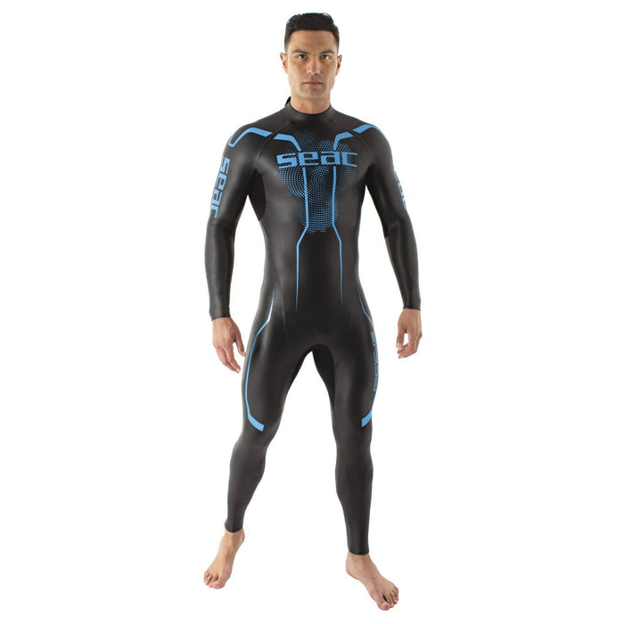 Neoprenanzug Pace Mann 2,5-3,5mm Schwarz-Blau S Seac 1-133-S
