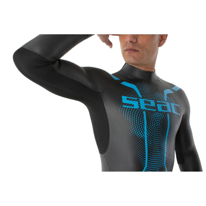 Neoprenanzug Pace Mann 2,5-3,5mm Schwarz-Blau S Seac 1-133-S