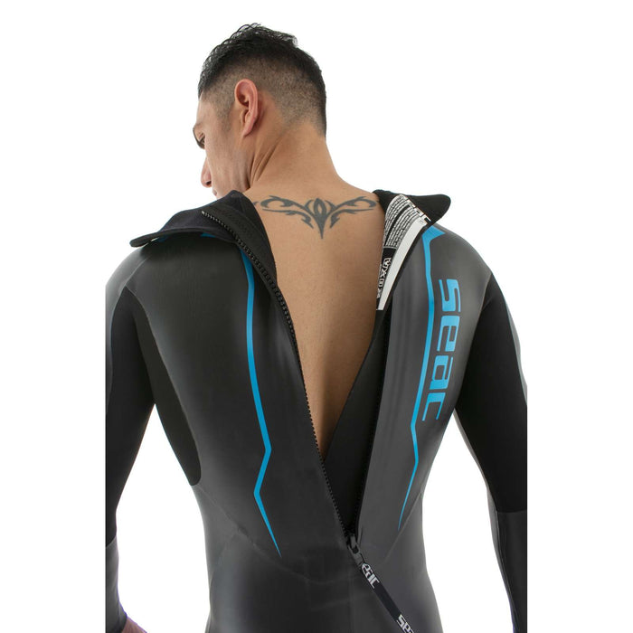 Neoprenanzug Pace Mann 2,5-3,5mm Schwarz-Blau XXXL Seac 1-133-XXXL