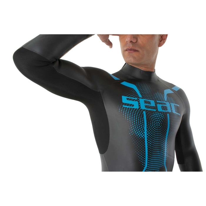 Neoprenanzug Pace Mann 2,5-3,5mm Schwarz-Blau XXXL Seac 1-133-XXXL
