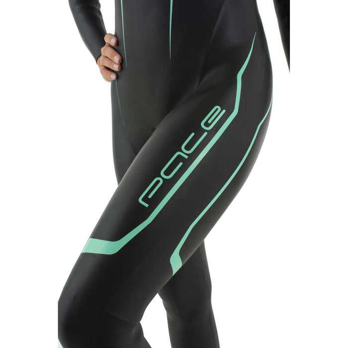 Neoprenanzug Pace Frau 2,5-3,5mm Schwarz-Türkis M Seac 1-134-M