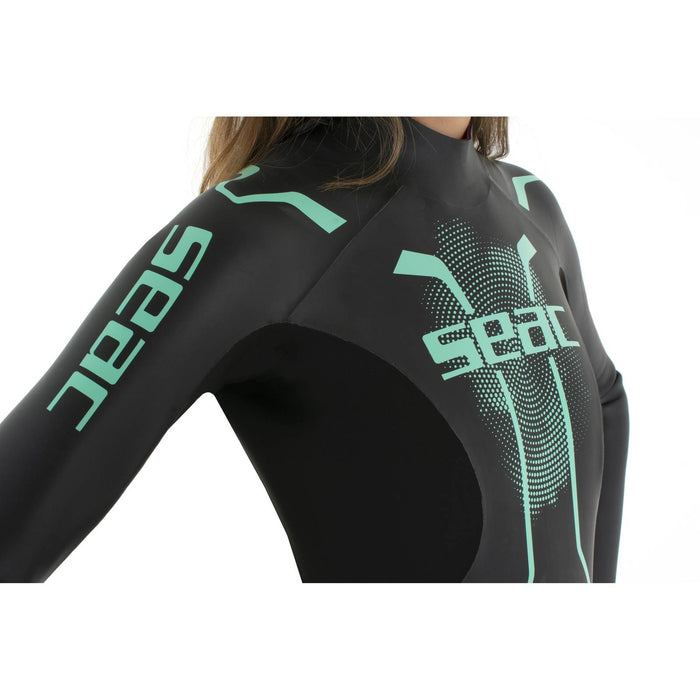 Neoprenanzug Pace Frau 2,5-3,5mm Schwarz-Türkis XS Seac 1-134-XS
