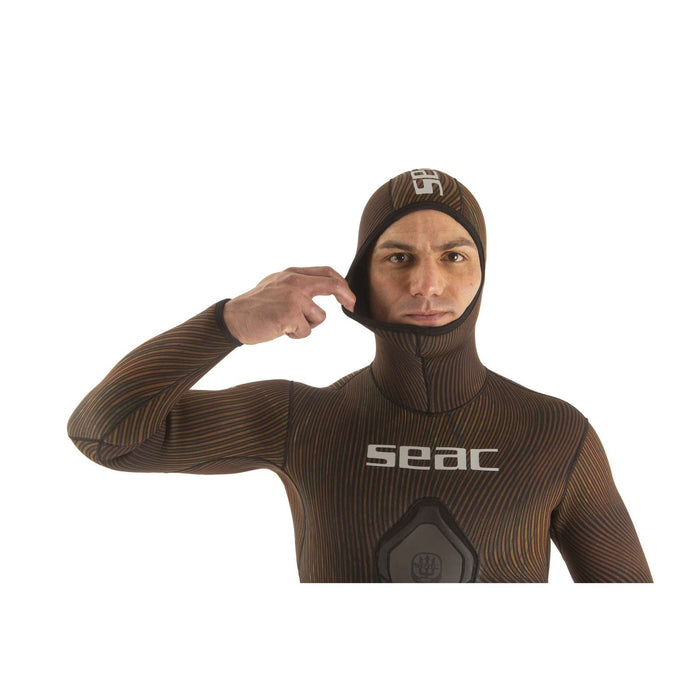 Neoprenjacke Alga Mann 3mm Braun XXL Seac 1-160-XXL