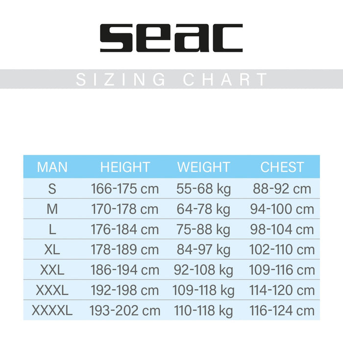 Neoprenanzug Relax Kurz Mann 2,2mm XL Seac 1-39-XL