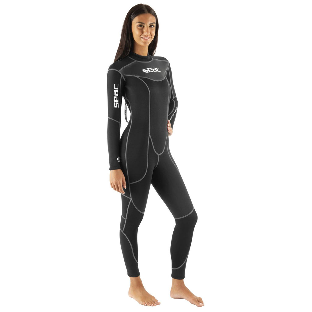 Neoprenanzug Sense Schwarz Damen 3mm XL Seac 1-79-XL