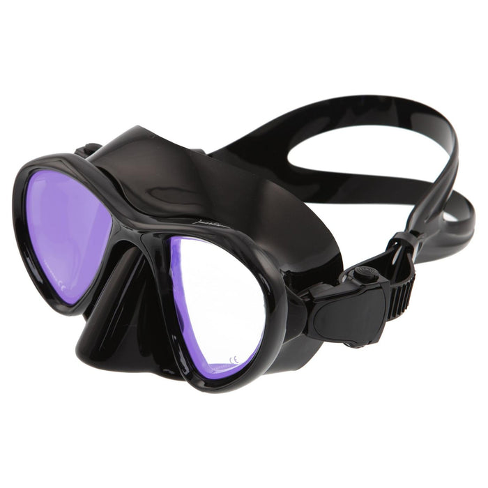 Spearfishing Maske Hunter Schwarz Gelb-Spiegelbeschichtet Marlin 10304