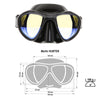 Spearfishing Maske Hunter Schwarz Gelb-Spiegelbeschichtet Marlin 10304