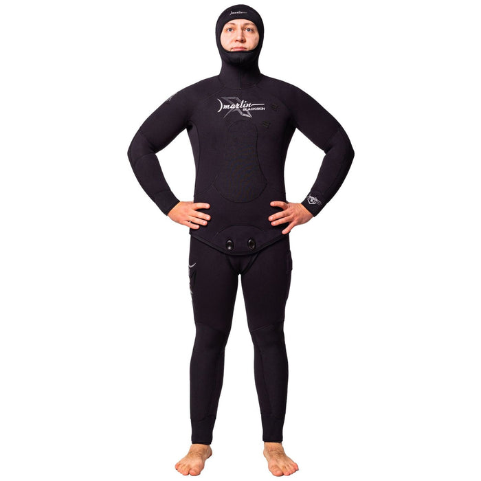 Spear-Fischanzug Komplett Neopren Schwarz Herren 5mm Schwarz Größe XXL Marlin 10955