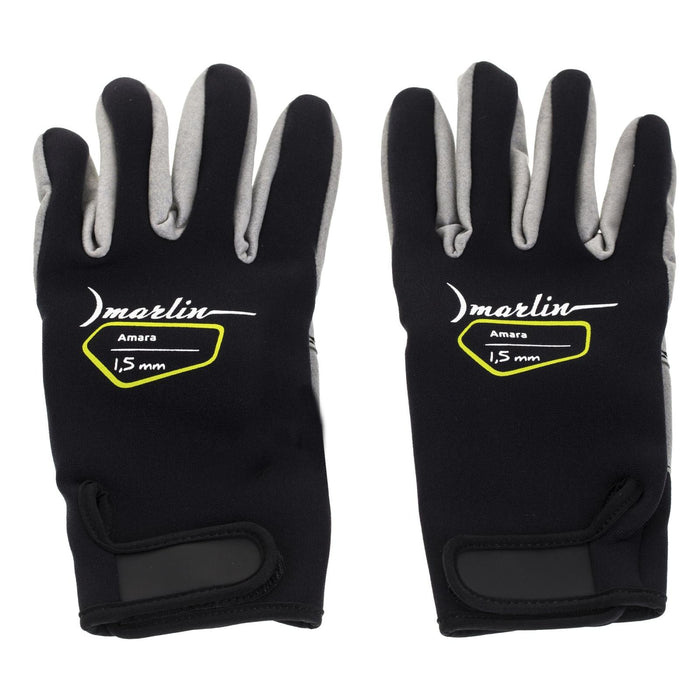 Tauchhandschuhe Amara 1.5mm Schwarz-Grau Größe L Marlin 1096038