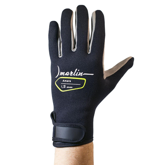 Tauchhandschuhe Amara 1.5mm Schwarz-Grau Größe XXL Marlin 1096041