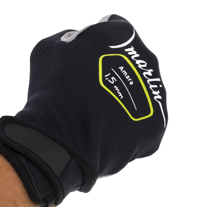 Tauchhandschuhe Amara 1.5mm Schwarz-Grau Größe XXL Marlin 1096041