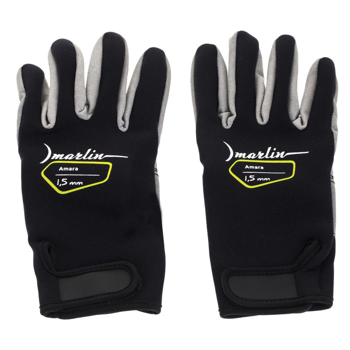 Tauchhandschuhe Amara 1.5mm Schwarz-Grau Größe S Marlin 1096042