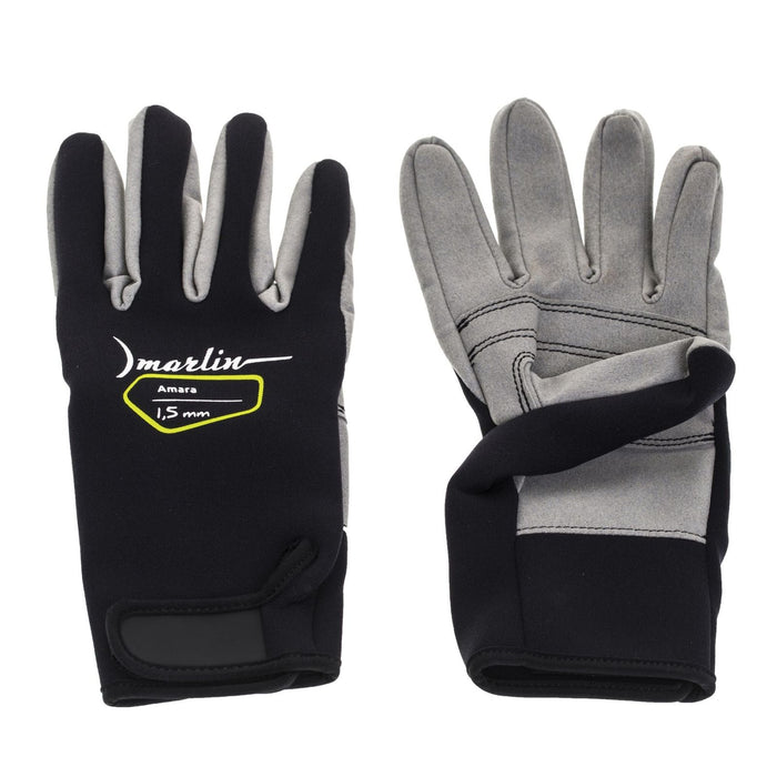 Tauchhandschuhe Amara 1.5mm Schwarz-Grau Größe S Marlin 1096042
