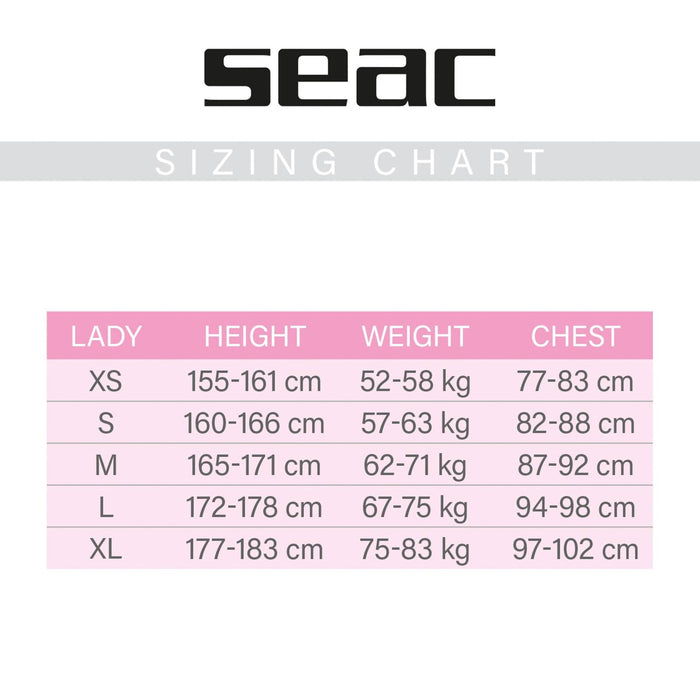 Kurzweste Frauen 2,5mm M Seac 11-5-M
