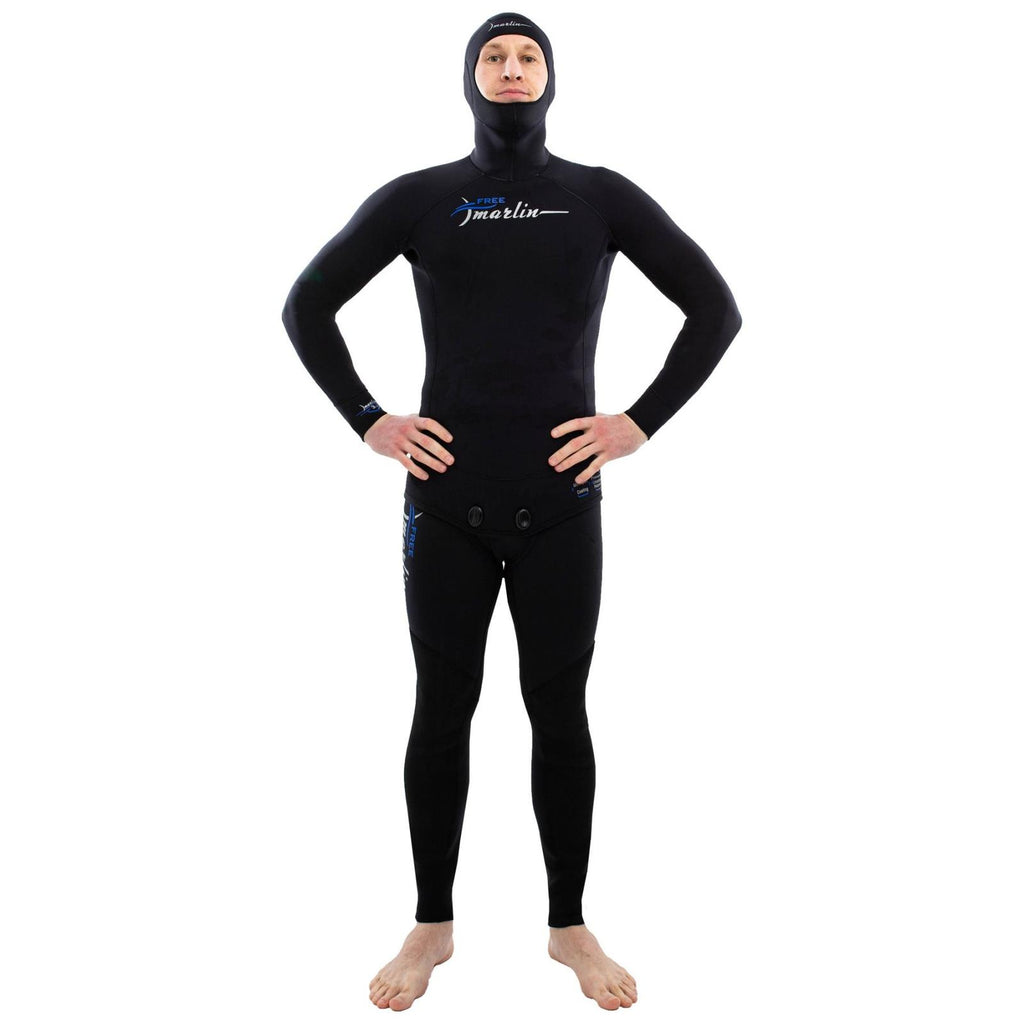 Freediving Vollanzug Freier Mann 5mm Schwarz Größe M Marlin 116984