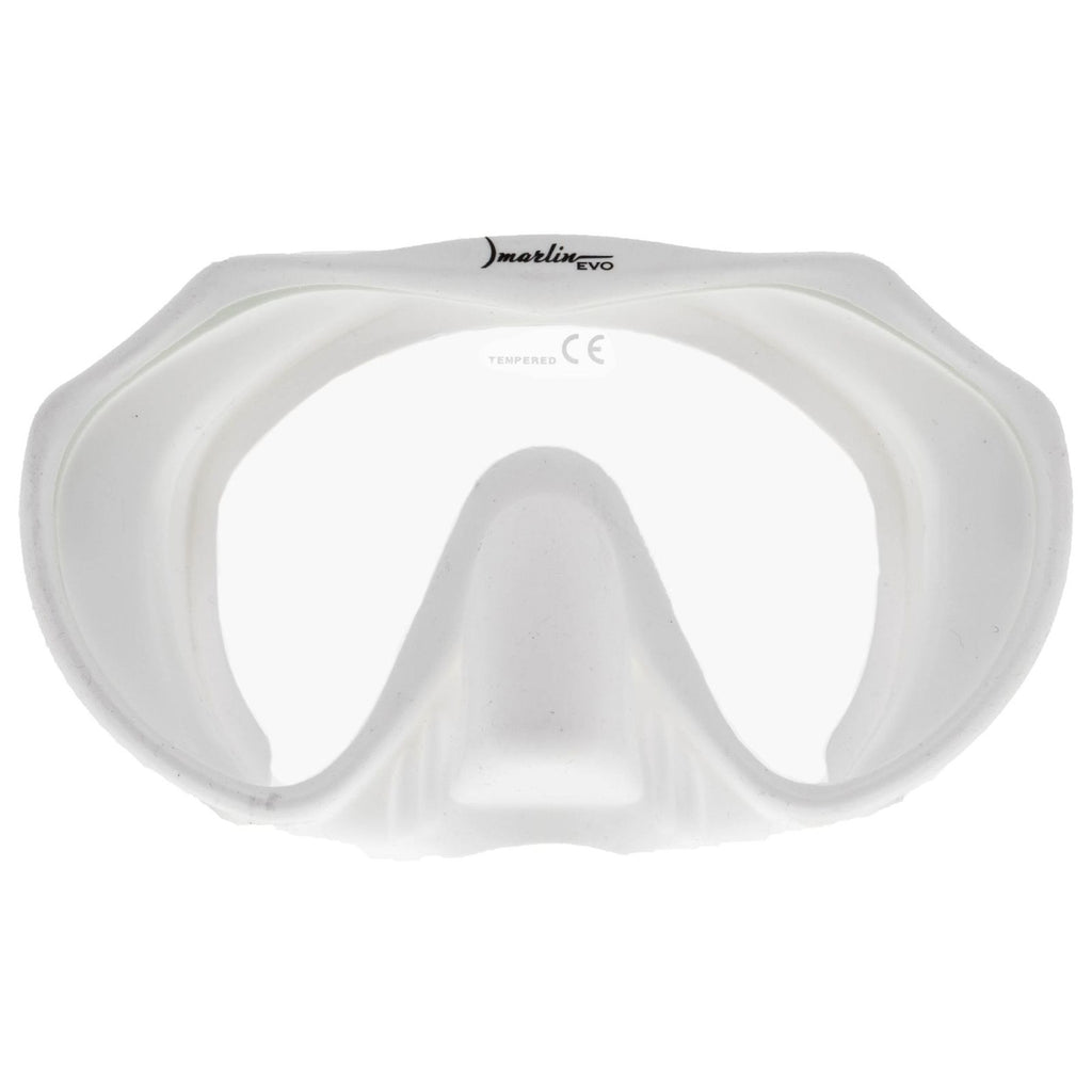 Schnorchelmaske Rahmenslos Evo Weiß Marlin 117441