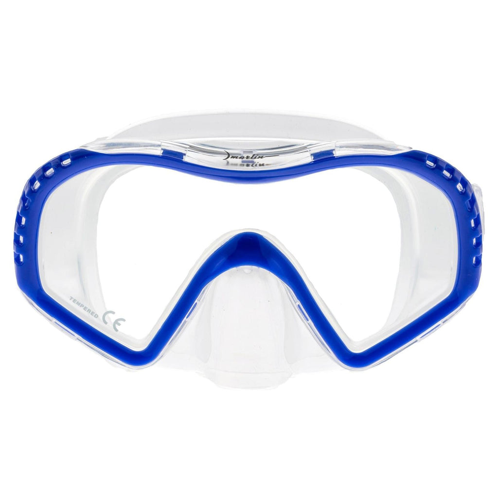 Schnorchelmaske Look Kinder Blau-Klar Marlin 117442