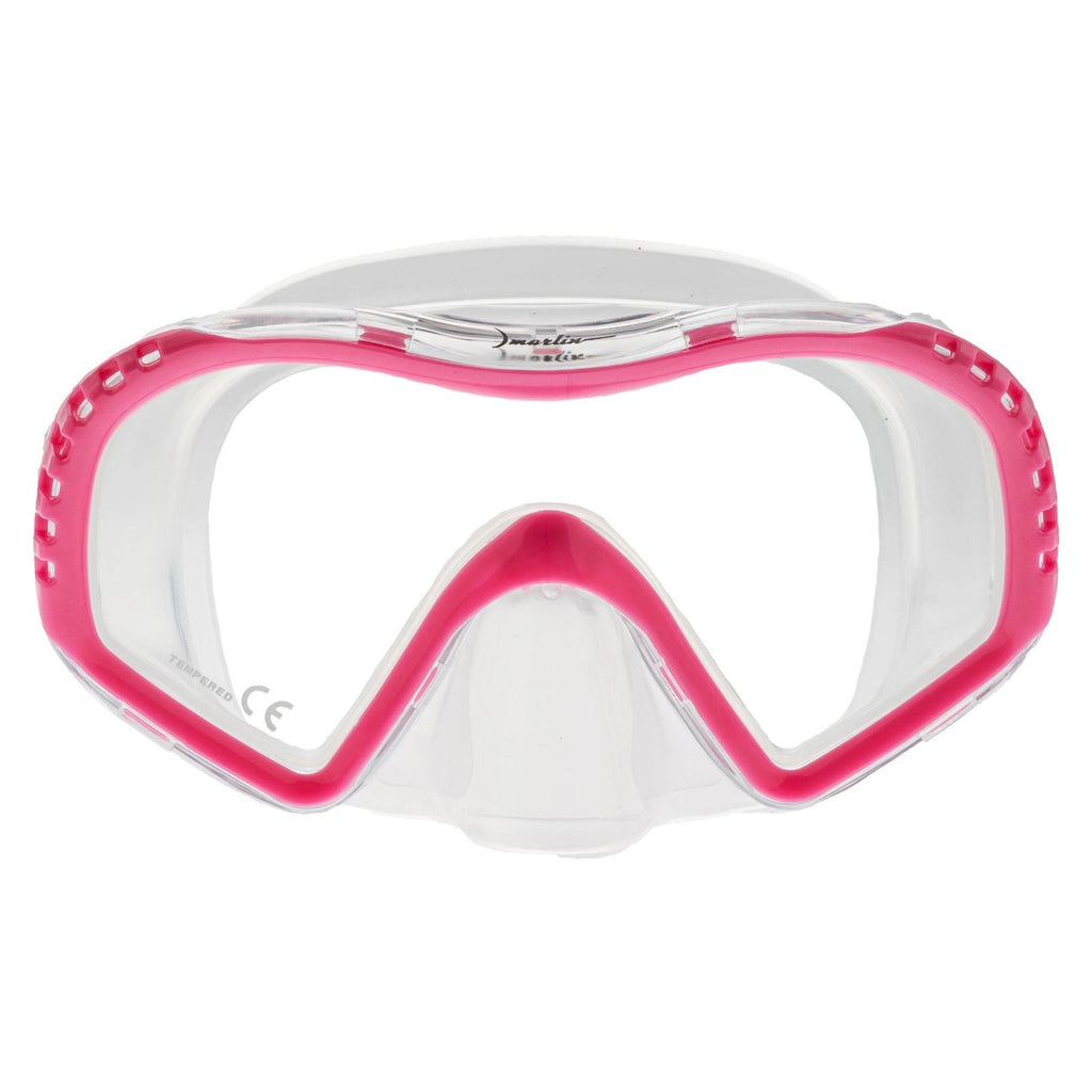 Schnorchelmaske Look Kinder Pink-Klar Marlin 117443
