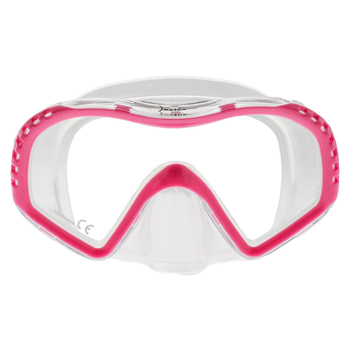 Schnorchelmaske Look Kinder Pink-Klar Marlin 117443