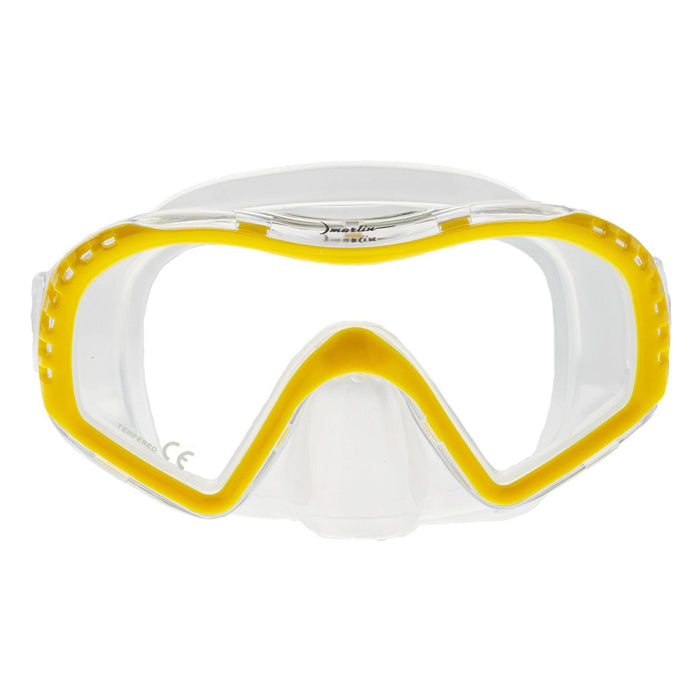 Schnorchelmaske Look Kinder Gelb-Klar Marlin 117444