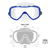 Tauchmaske Look Blau-Klar Marlin 117445