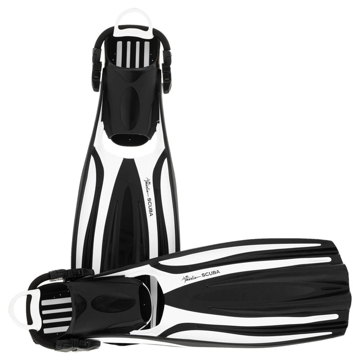 Tauchflossen Scuba Ebs Weiß Größe R-41-44 Marlin 117455