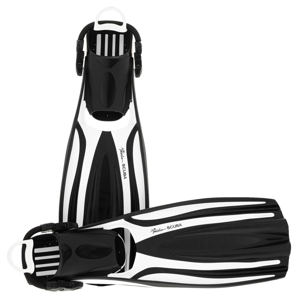 Tauchflossen Scuba Ebs Weiß Größe S-35,5-40 Marlin 117456
