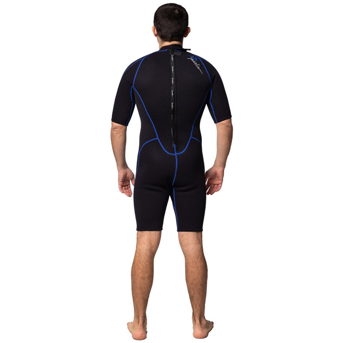 Shorty Neoprenanzug Malibu Herren 2.5mm Schwarz-Blau Größe XXXL Marlin 117609