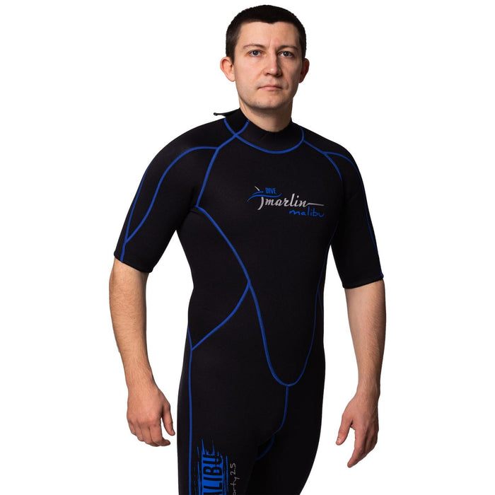 Shorty Neoprenanzug Malibu Herren 2.5mm Schwarz-Blau Größe XXXL Marlin 117609