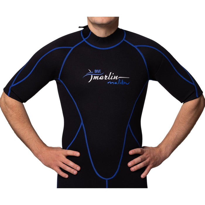 Shorty Neoprenanzug Malibu Herren 2.5mm Schwarz-Blau Größe XXXL Marlin 117609