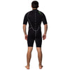 Shorty Neoprenanzug Malibu Herren 2.5mm Schwarz-Silber Größe XL Marlin 117614