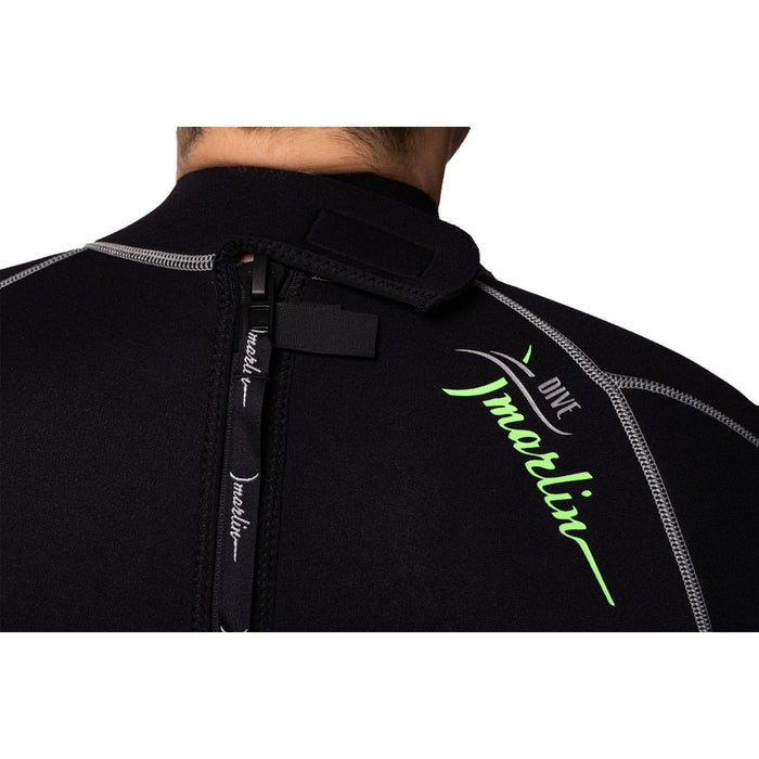 Shorty Neoprenanzug Malibu Herren 2.5mm Schwarz-Silber Größe XXL Marlin 117615