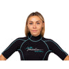 Shorty Neoprenanzug Malibu Damen 2.5mm Schwarz-Aqua Blau Größe XS Marlin 117625