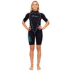 Shorty Neoprenanzug Malibu Damen 2.5mm Schwarz-Aqua Blau Größe XL Marlin 117626