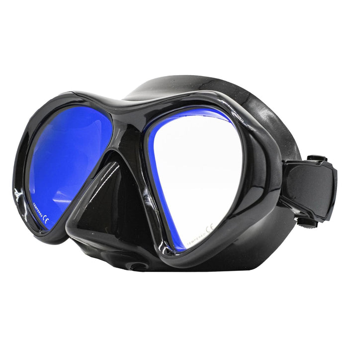 Spearfishing Maske Superba Schwarz Gelb-Spiegelbeschichtet Marlin 117848