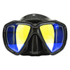 Spearfishing Maske Turbo Schwarz Gelb-Spiegelbeschichtet Marlin 117849