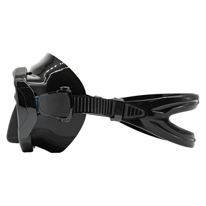 Spearfishing Maske Turbo Schwarz Gelb-Spiegelbeschichtet Marlin 117849