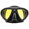 Spearfishing Maske Ergo Schwarz Gelb-Spiegelbeschichtet Marlin 117850