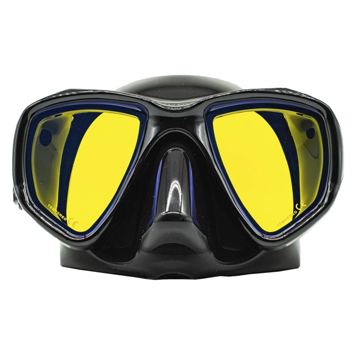 Spearfishing Maske Triton Schwarz Gelb-Spiegelbeschichtet Marlin 117851