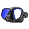 Spearfishing Maske Triton Schwarz Gelb-Spiegelbeschichtet Marlin 117851