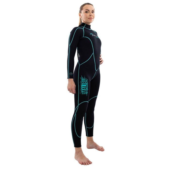 Schnorchelanzug Malibu Frau 2,5mm Schwarz-Aqua Blau Größe S Marlin 118319