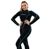 Schnorchelanzug Malibu Frau 2,5mm Schwarz-Aqua Blau Größe L Marlin 118323