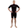 Shorty Neoprenanzug Malibu Herren 2.5mm Schwarz-Rot Größe M Marlin 118335