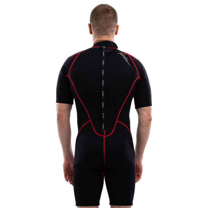 Shorty Neoprenanzug Malibu Herren 2.5mm Schwarz-Rot Größe M Marlin 118335